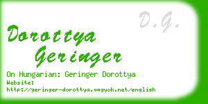 dorottya geringer business card
